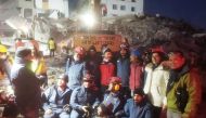 Members of Qatari International Search and Rescue Group in Turkiye.