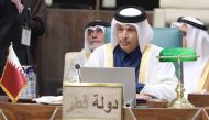 Speaker of the Shura Council H E Hassan bin Abdullah Al Ghanim participates in the 5th conference of the Arab Parliament and Speakers of Arab Councils and Parliaments, in Cairo, yesterday.