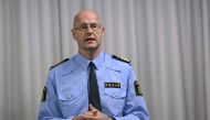Stockholm regional police chief Mats Lofving is pictured on Sept. 30, 2022. 