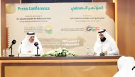 Eng. Khalid bin Ahmed Al Nasr, Chairman of the Board of Directors of the Qatar Society of Engineers and Vice-Chairman of the Supreme Organizing Committee of the Forum during the press conference.