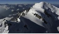 An aerial picture shows the Mont-Blanc, in the French Alps. File photo / AFP