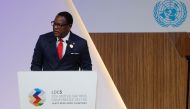 The President of Malawi Lazarus Chakwera speaks during the fifth United Nations Conference on the Least Developed Countries (LDC5)in Doha, on March 5, 2023. 
(Photo by Karim Jaafar / AFP)