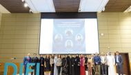 Officials at the launch of a scientific journal by Doha International Family Institute and HBKU Press.