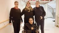 Hayat Abuzannad with her sons Abdulrahman, Yousef, and Zacharia.
