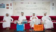 Head of A Flower Each Spring programme Dr. Saif bin Ali Al Hajri speaking at fourth symposium of the Green Tent.