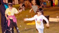 Children taking part in World Autism Awareness Day activities at Oxygen Park.