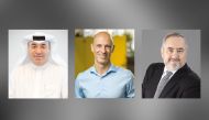 FROM LEFT: President and CEO of Alfardan Group Omar Hussain Alfardan, István Boscha CEO of Aliz, Jean Claude Ghazi Country Manager of Aliz Qatar