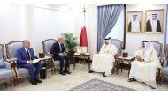 Speaker of the Shura Council H E Hassan bin Abdullah Al Ghanim meeting Ambassador of Azerbaijan to Qatar H E Mahir Muhammad Oglu Aliyev, in Doha, yesterday. 