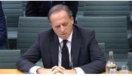 In this file video grab taken from footage broadcast by the UK Parliament's Parliamentary Recording Unit (PRU) on February 7, 2023 shows BBC chairperson Richard Sharp testifying in front of a Digital, Culture, Media and Sport (DCMS) Committee in London. Photo by Handout / PRU / AFP
