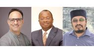 From left: Dr. Robert Bianchi, Dr. Akin Akinade and Dr. Muhammad Modassir Ali