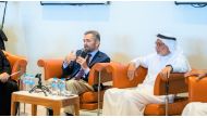 Dr. Recep Şentürk (left) and Dr. Jassim Al Sultan during the event.