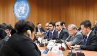 Mohamed Hassan Al Obaidly, Assistant Undersecretary at the Ministry of Labour speaking at the ministerial meeting of the Asia-Pacific Group.