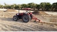 The agricultural equipment provided by the Ministry of Municipality includes plough rails, plough transport vehicles, land levelling machines and their carriers.