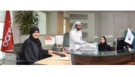 Students during  summer internship the programme overseen by Ooredoo (left) and Doha Bank (right).