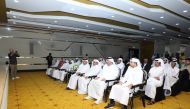 MoECC officials and guests during the first animal wildlife forum at Katara.