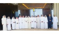 QC Chairman, Sheikh Khalifa bin Jassim Al Thani with heads and officials of  Federation of Gulf Co-operation Council Chambers.