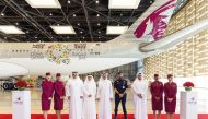 Qatar Airways Group Chief Executive, H E Akbar Al Baker; President of Ashghal, Dr. Engr. Saad Ahmed Al Mohannadi; Chief Operating Officer at Hamad International Airport, Engr. Badr Mohammed Al Meer; and Secretary-General of Horticultural Expo 2023 Doha, Engr. Mohamed Ali Al Khouri at the ceremony.  
