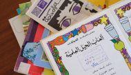 Old school books from Liwan Library.