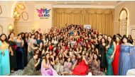 Qatar Moms officials and members during the celebration of their third anniversary.