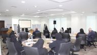 Participants attending a lecture during the workshop organised by Planning and Statistics Authority in cooperation with UK Statistics Authority.
