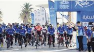 An official flags off the Aamal Ride.