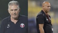 Combination photo showing Carlos Queiroz (L) and Marquez Lopez (R). 