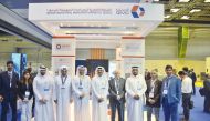 CEO of Qatar Industrial Manufacturing Company and Vice Chairman of the Board of Directors of Qatar Plastic and Wooden Products Company Abdul Rahman Al Ansari along with other officials during the GPCA Forum at QNCC.