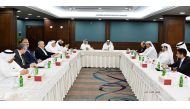 QC board member and Committee Chairman Mahdi Al Ahbabi with other members during the meeting.
