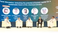 Officials during the panel discussion at the 2nd edition of the Gulf Petrochemicals and Chemicals Association Youth Forum held, recently.