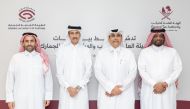 GAC Chairman Ahmed bin Abdullah Al Jamal (second left), GTA President Ahmed bin Eisa Al Mohannadi (third left) and other officials at the launch.
