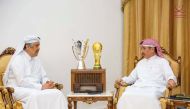 President of Qatar Press Center Saad bin Mohammed Al Rumaihi  (right) speaking to QNA.