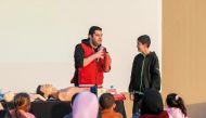 Children taking part in an event at  Al Enna Awareness Camp.