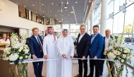 Omar Hussain Alfardan, President & CEO of Alfardan Group along with other officials during the opening of new BMW Retail.Next facility. 
