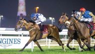 Jockey Alberto Sanna rides Seulomonde to victory. PICS: Juhaim/QREC