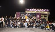 QRC Director Sheikh Jabor bin Khalid Al Thani with the podium winners of the third round. 
