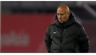 Qatar coach Marquez Lopez during team's training session in this file photo. 