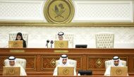 Shura Council chairperson presiding over the Council's meeting yesterday.