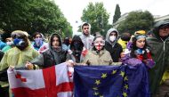 Georgian protesters rally against the controversial 