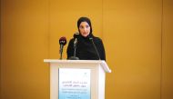 Chairperson of NHRC H E Maryam bint Abdullah Al Attiyah at the event.