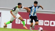 Action during match between Al Wakrah and Al Ahli yesterday. 