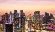 File photo of an aerial view of the buildings seen in Doha, Qatar.