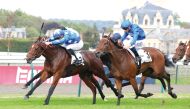 Christophe Soumillon guides Andromede towards the finish line.