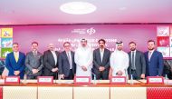 EGM and Head of Retail Banking at Commercial Bank, Shahnawaz Rashid; and EGM, Marketing and CB Real Estate, Hussein Al Abdulla along with other officials during the press conference, yesterday.
