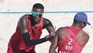 Qatar’s Cherif Younousse (left) and Ahmed Tijan during the Paris 2024 Olympic Games, in this August 1 file photo.
