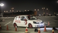 Action during the final round.