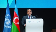 Minister of Environment and Climate Change HE Dr. Abdullah bin Abdulaziz bin Turki Al Subaie delivers speech at COP29 in Baku, Azerbaijan.