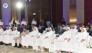 Minister of Interior and Commander of the Internal Security Force (Lekhwiya) H E Sheikh Khalifa bin Hamad bin Khalifa Al Thani with Their Excellencies Ministers and other senior officials at the launch of its strategic plan 2024-2030. Pic: Salim Matramkot/The Peninsula