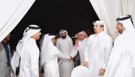 Officials during the Suhoor hosted by QNB.