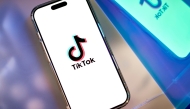 The TikTok logo on a smartphone. Pic: Gabby Jones/Bloomberg
