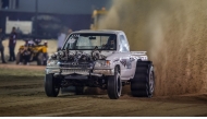 Action during the fourth round of Qatar Sand Drag Competition.  